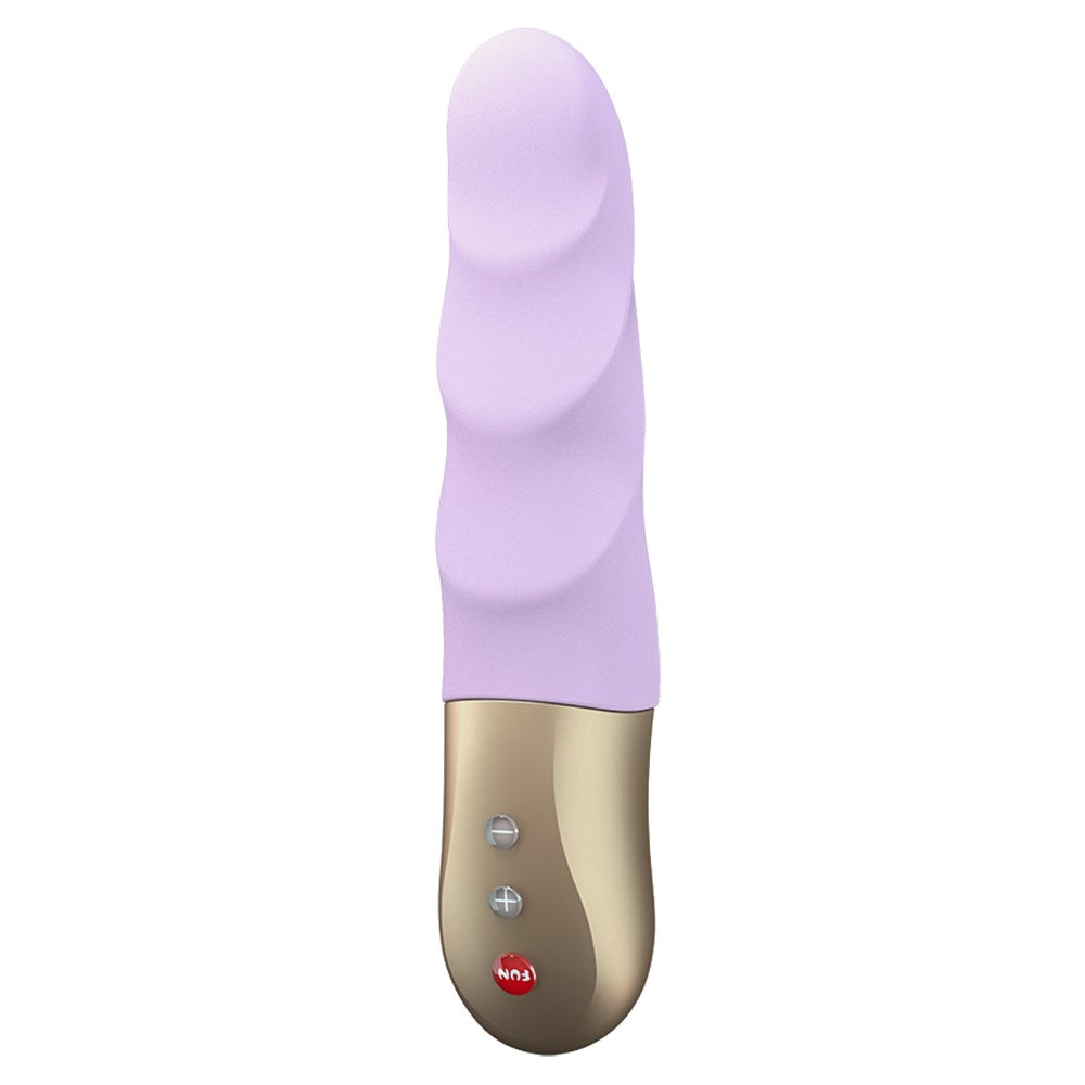 Pulsator Mini FUN FACTORY Stronic Petite (Lila Pastel) - Jucarie Sexuala Mica si Puternica cu Functie de Impuls, Lovituri si Pulsatii Hands-Free - Silicon Medical Prietenos cu Pielea, Fabricat in Germania
