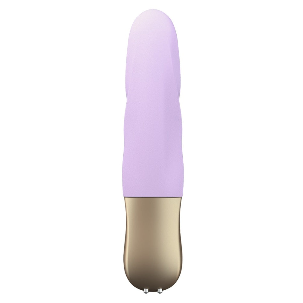 Pulsator Mini FUN FACTORY Stronic Petite (Lila Pastel) - Jucarie Sexuala Mica si Puternica cu Functie de Impuls, Lovituri si Pulsatii Hands-Free - Silicon Medical Prietenos cu Pielea, Fabricat in Germania