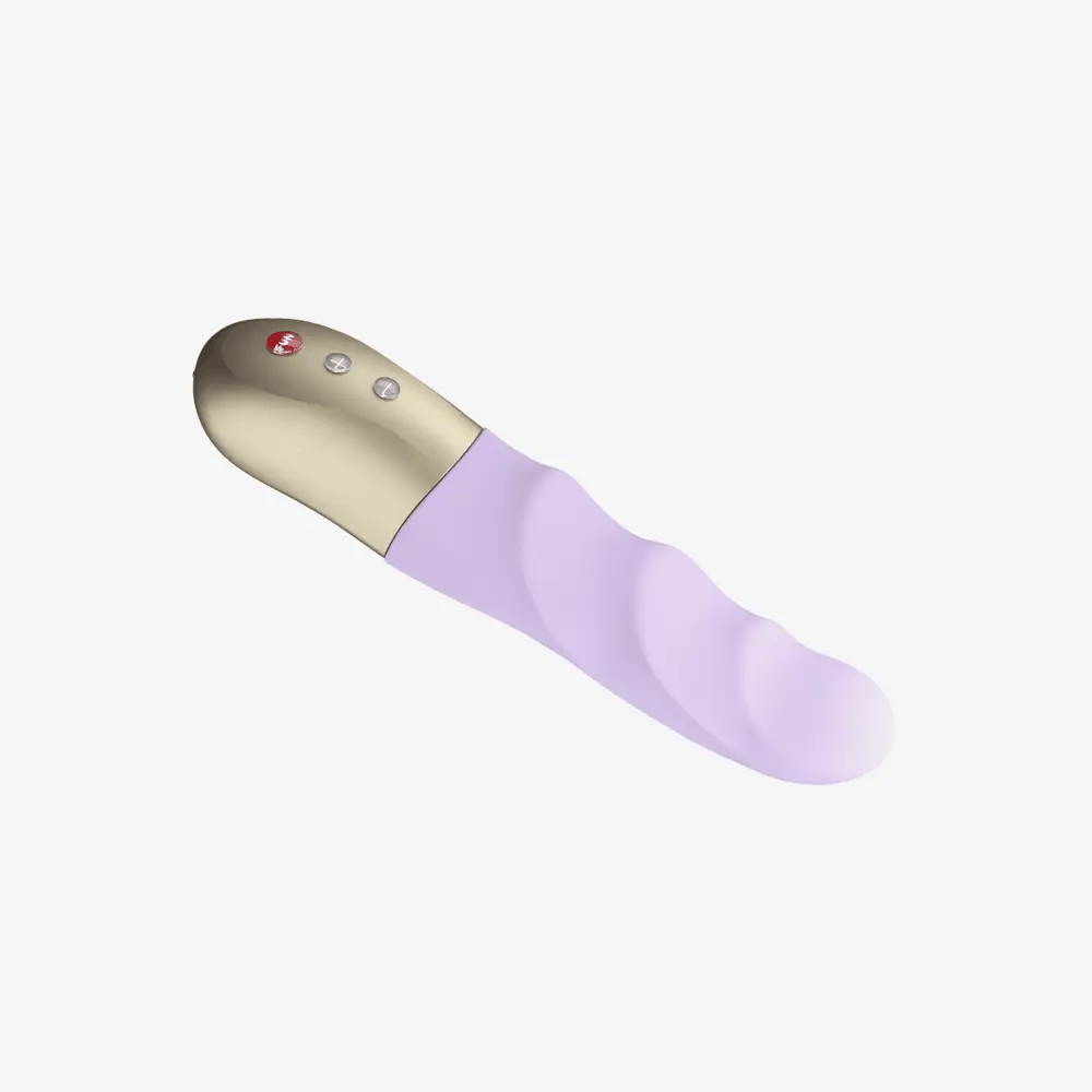 Pulsator Mini FUN FACTORY Stronic Petite (Lila Pastel) - Jucarie Sexuala Mica si Puternica cu Functie de Impuls, Lovituri si Pulsatii Hands-Free - Silicon Medical Prietenos cu Pielea, Fabricat in Germania