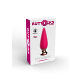 Dop Anal Vibrant ToyJoy Buttocks the Charming - Fucsia, 12 cm - 3 Viteze, 7 Functii Vibratii controlate prin Telecomanda Wireless - Reincarcabil, Rezistent la Apa IPX7