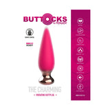 Dop Anal Vibrant ToyJoy Buttocks the Charming - Fucsia, 12 cm - 3 Viteze, 7 Functii Vibratii controlate prin Telecomanda Wireless - Reincarcabil, Rezistent la Apa IPX7