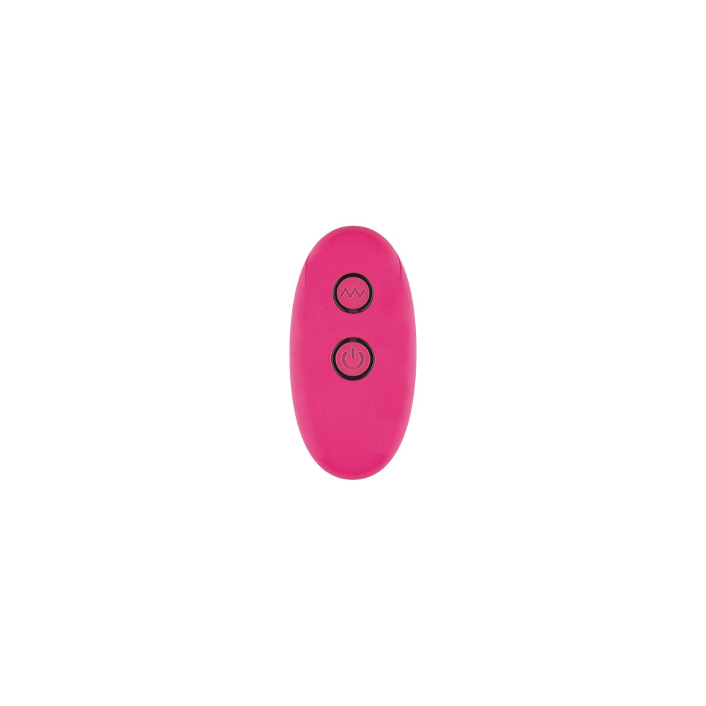 Dop Anal Vibrant ToyJoy Buttocks the Exquisite - Fucsia, 9 cm - 3 Viteze, 7 Functii Vibratii controlate prin Telecomanda Wireless - Reincarcabil, Rezistent la Apa IPX7