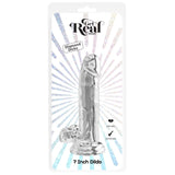 Dildo Realistic ToyJoy Get Real Transparent 18 cm - material TPE non-aderent si usor de curatat - baza cu ventuza puternica, perfect pentru momente intime si jocuri creative in cuplu