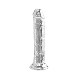 Dildo Realistic ToyJoy Get Real Transparent 19 cm - material TPE non-aderent si usor de curatat - baza cu ventuza puternica, perfect pentru momente intime si jocuri creative in cuplu