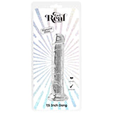 Dildo Realistic ToyJoy Get Real Transparent 19 cm - material TPE non-aderent si usor de curatat - baza cu ventuza puternica, perfect pentru momente intime si jocuri creative in cuplu