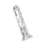 Dildo Realistic ToyJoy Get Real Transparent 19 cm - material TPE non-aderent si usor de curatat - baza cu ventuza puternica, perfect pentru momente intime si jocuri creative in cuplu