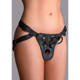 Curea Strap-On ToyJoy Get Real - ham de calitate premium, cu gaura compatibila cu penis sau dildo - Include 3 inele din silicon pentru compatibilitate versatila cu dildo-ul preferat