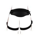 Curea Strap-on ToyJoy Get Real Full Cover Deluxe - captuseara frontala moale pentru confort - Include 3 inele pentru copatibilitate variata cu dildo-uri - Buzunar interior pentru bullet vibrator