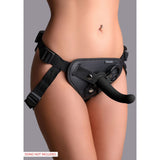 Curea Strap-on ToyJoy Get Real Full Cover Deluxe - captuseara frontala moale pentru confort - Include 3 inele pentru copatibilitate variata cu dildo-uri - Buzunar interior pentru bullet vibrator