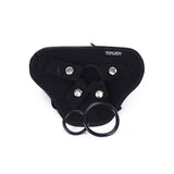 Curea Strap-on ToyJoy Get Real Full Cover Deluxe - captuseara frontala moale pentru confort - Include 3 inele pentru copatibilitate variata cu dildo-uri - Buzunar interior pentru bullet vibrator