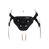 Curea Strap-on ToyJoy Get Real Full Cover Deluxe - captuseara frontala moale pentru confort - Include 3 inele pentru copatibilitate variata cu dildo-uri - Buzunar interior pentru bullet vibrator
