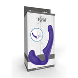 Strapless Strap-on ToyJoy Bend Over Boyfriend Silicon - Mov, 23 cm - Dildo strap-on versatil pentru placere in cuplu - Design flexibil pentru confort si stimulare intensa pentru ambii parteneri