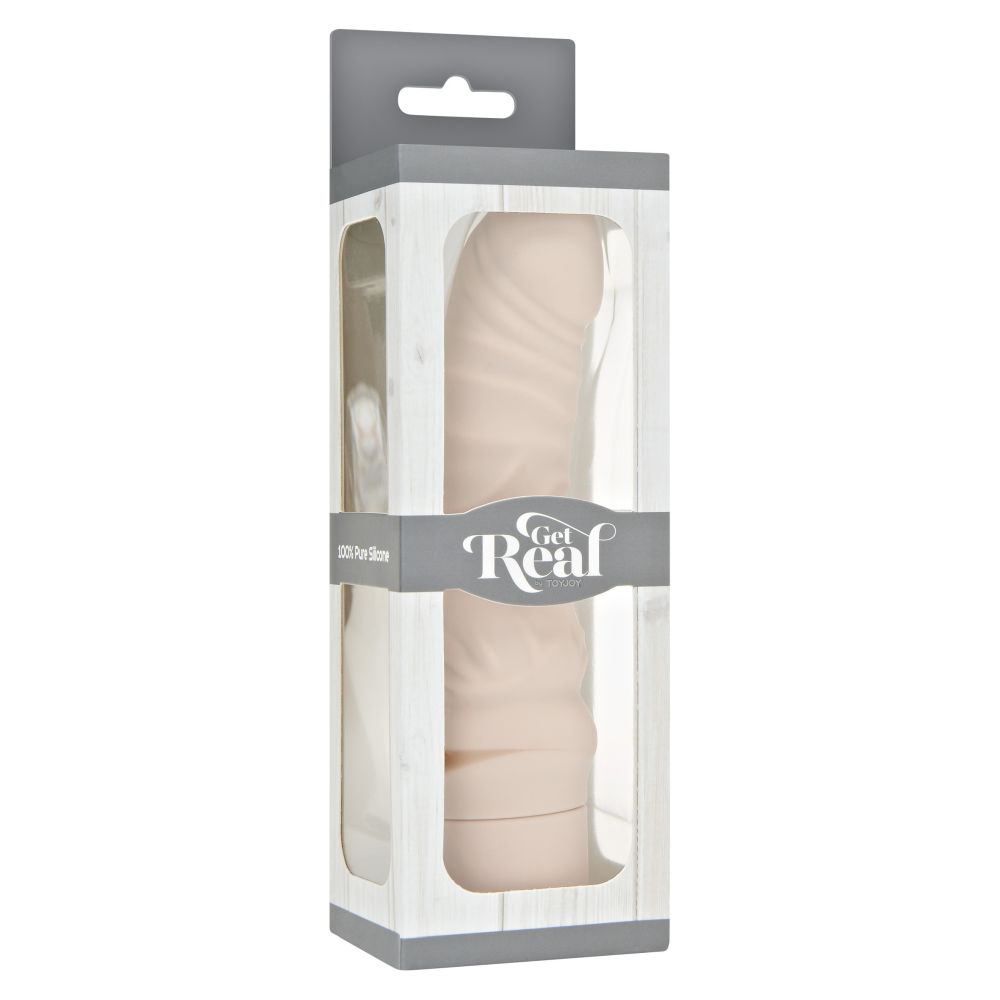 Vibrator Realistic ToyJoy Mini G-Spot - Culoarea Pielii, 18 cm - 7 Moduri Vibratii, reglabile prin baza twist-cap - fabricat din silicon fin si catifelat, rezistent la apa
