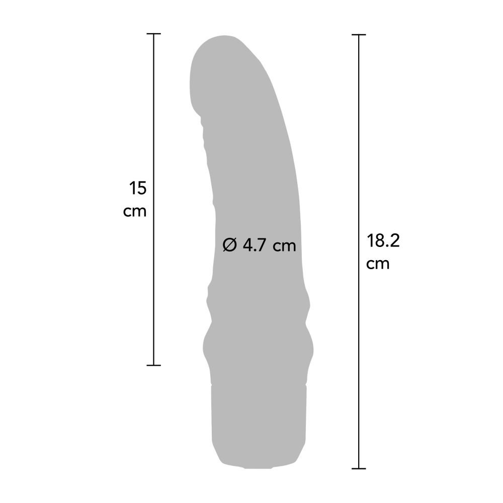 Vibrator Realistic ToyJoy Mini G-Spot - Culoarea Pielii, 18 cm - 7 Moduri Vibratii, reglabile prin baza twist-cap - fabricat din silicon fin si catifelat, rezistent la apa