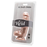 Dildo ToyJoy Get Real cu Testicule - 15 cm, Culoarea Pielii - baza cu ventuza puternica compatibila cu curele strap-on - fabricat din PVC fara ftalati - design realist cu detalii anatomice