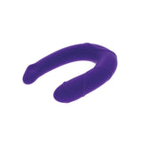 Dildo Dublu Mini ToyJoy Get Real Vogue - Mov, 30 cm - design in forma de U pentru dubla penetrare - dimensiuni compacte perfect pentru incepatori