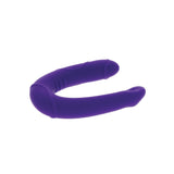 Dildo Dublu Mini ToyJoy Get Real Vogue - Mov, 30 cm - design in forma de U pentru dubla penetrare - dimensiuni compacte perfect pentru incepatori