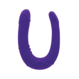 Dildo Dublu Mini ToyJoy Get Real Vogue - Mov, 30 cm - design in forma de U pentru dubla penetrare - dimensiuni compacte perfect pentru incepatori