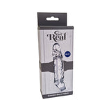 Prelungitor Penis ToyJoy Get Real Medium - transparent, 16 cm - material moale si elastic din TPE - design usor de folosit pentru a crestea lungimea si grosimea