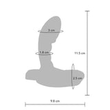 Dop Anal Vibrant ToyJoy Buttocks the Heroic - Albastru, 11.5 cm - Stimulare prostata si perineu - 10 Moduri Vibratii - Reincarcabil, rezistent la apa IPX7