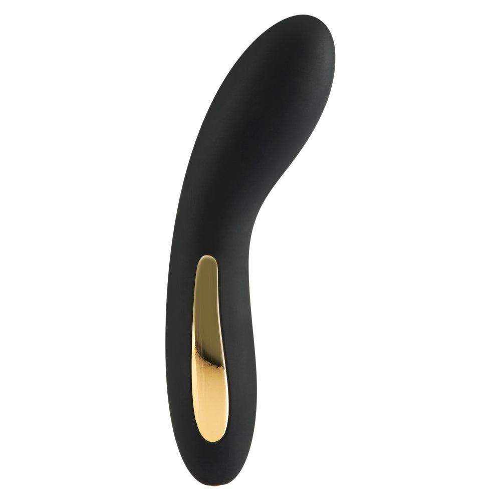 Vibrator Punctul G ToyJoy Luz - Negru, 17 cm - Varf curbat pentru stimulare precisa a punctului G, 7 Moduri Vibratii - Reincarcabil, Rezistent la Apa