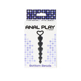 Bile anale din silicon TOYJOY Anal Play Bottom Beads cu 6 bile si bucla de retragere
