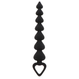 Bile anale din silicon TOYJOY Anal Play Heart Beads cu 7 bile in forma de inima