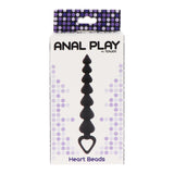 Bile anale din silicon TOYJOY Anal Play Heart Beads cu 7 bile in forma de inima