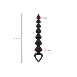 Bile anale din silicon TOYJOY Anal Play Heart Beads cu 7 bile in forma de inima