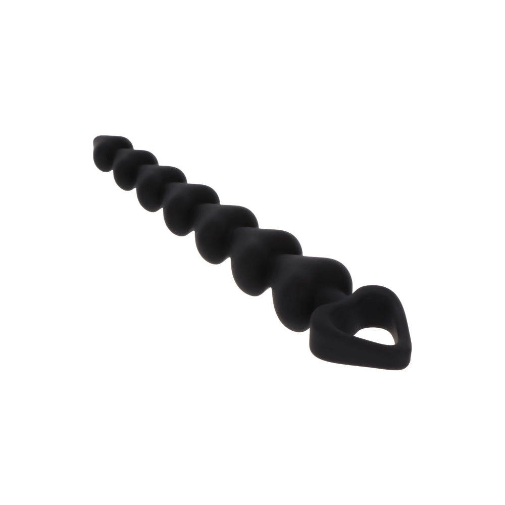 Bile anale din silicon TOYJOY Anal Play Heart Beads cu 7 bile in forma de inima