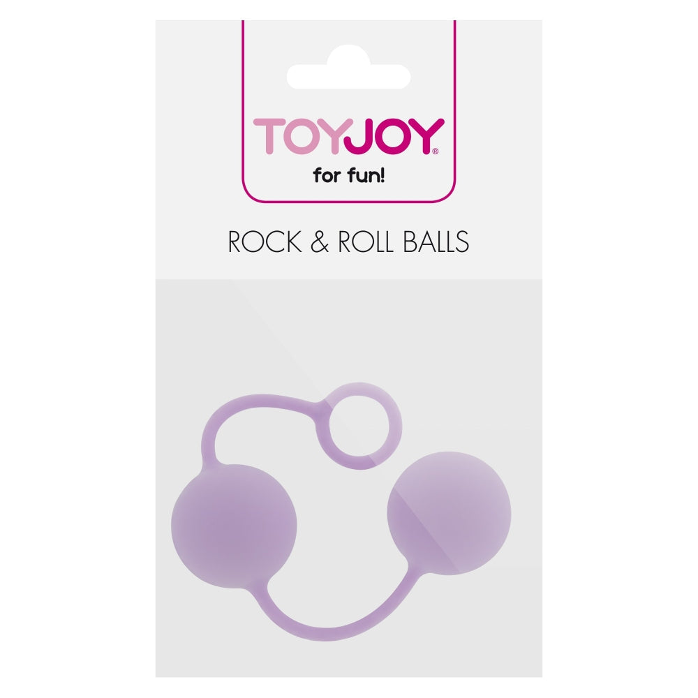 Bile Vaginale Rock & Roll ToyJoy pentru Stimulare si Antrenament Pelvic - Design Unic si Eficient, Violet