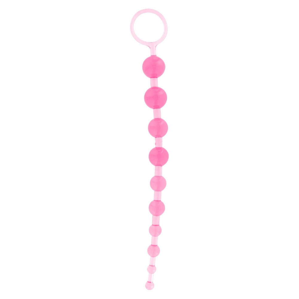 Bile anale TOYJOY Thai Toy Beads pentru stimulare progresiva si placere intensa, roz