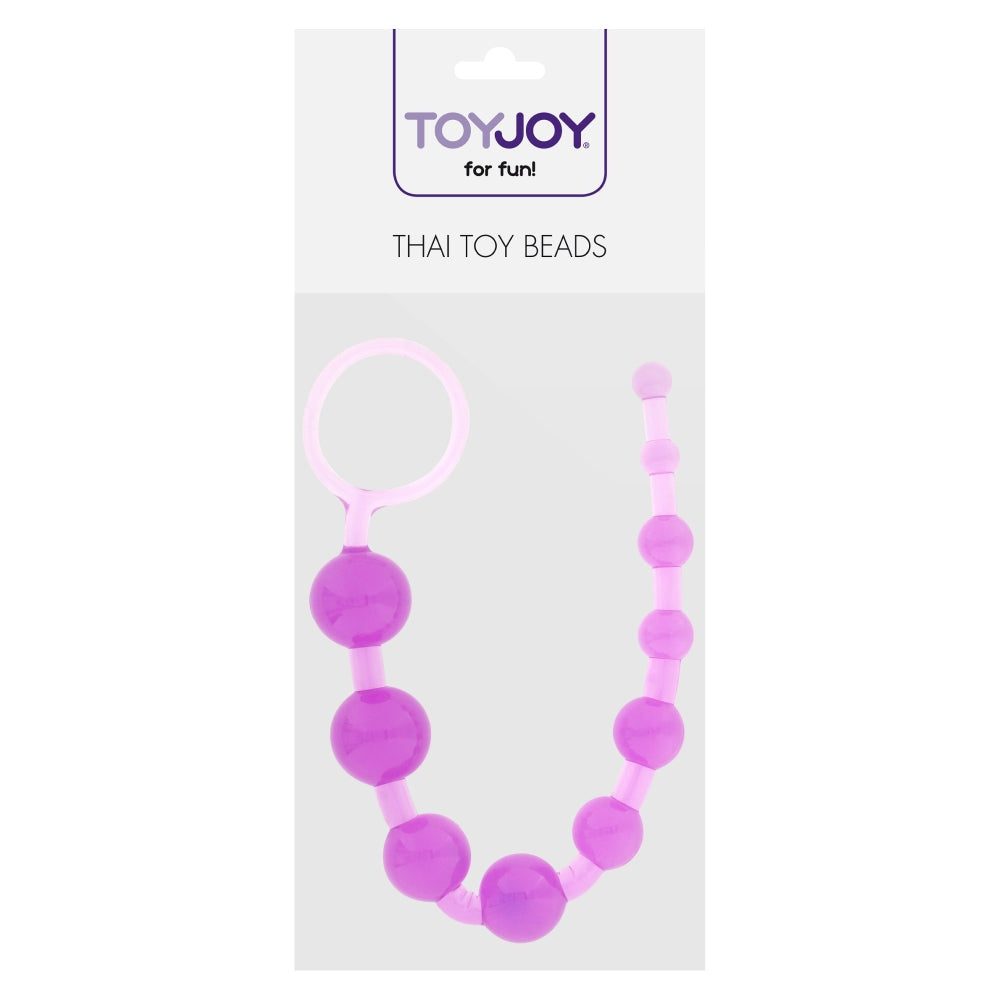 Bile anale TOYJOY Thai Toy Beads pentru stimulare progresiva si placere intensa, violet