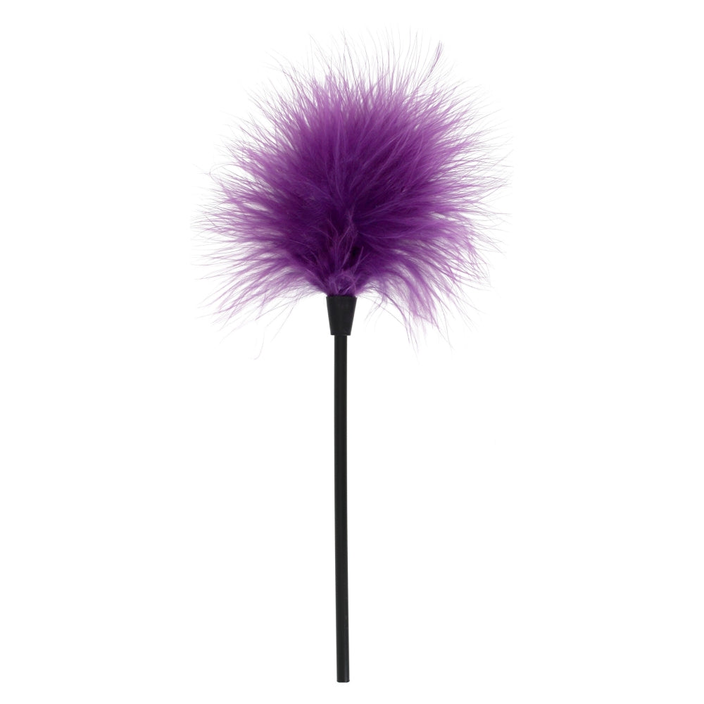 Gadilitor ToyJoy Basics cu Pene Mov - pene naturale de curcan, delicate si moi - ideal pentru jocuri erotice BDSM in cuplu