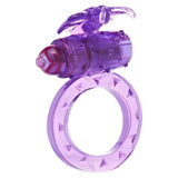 Inel Vibrant ToyJoy Basic Flutter Ring Mov - vibratii puternice pentru o experienta intensa - stimulare clitoridiana - design compact si usor de folosit