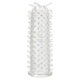 Manson pentru Penis ToyJoy Basics Transparent 11 cm - fabricat din TPR de calitate - creste placerea partenerului cu design texturat pentru stimulare interna