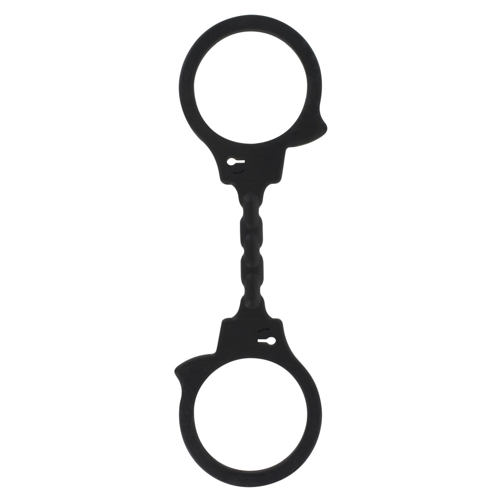 Catuse din Cauciuc Elastice Negru - ideale pentru jocuri usoare de bondage - design minimalist si atractiv - flexibile si usor de utilizat