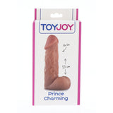 Dildo Realistic ToyJoy Prince Charming - Culoarea Pielii, 15 cm - Design detaliat cu testicule - baza cu ventuza puternica, compatibila cu curele strap-on