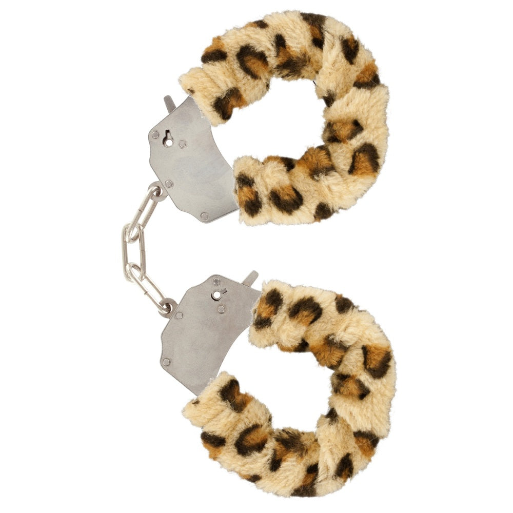 Catuse Pufoase ToyJoy din Metal - Leopard - ideale pentru cadouri amuzante sau jocuri bondage usoare in cuplu