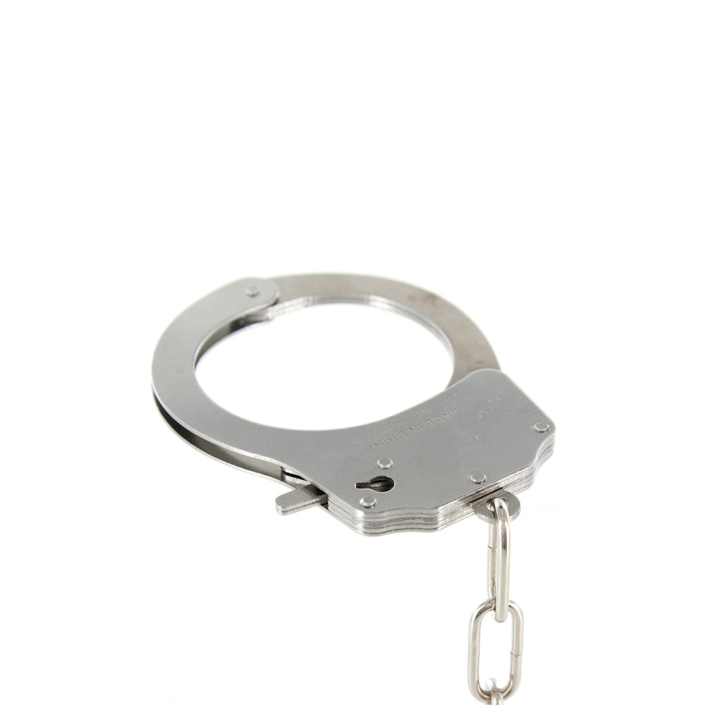 Catuse Pufoase ToyJoy din Metal - Alb - ideale pentru cadouri amuzante sau jocuri bondage usoare in cuplu