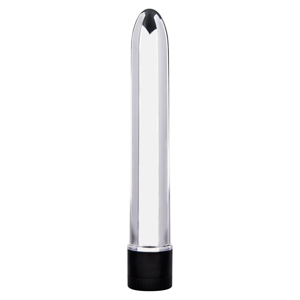 Vibrator Bullet ToyJoy Classics Retro Ultra Slim - 17 cm, Argintiu - fabricat din plastic ABS de calitate, vibratii silentioase - design clasic, ultra-subtire si perfect pentru incepatori