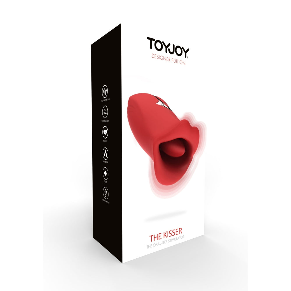 Vibrator ce Simuleaza Sexul Oral ToyJoy The Kisser - Experienta multisenzoriala - Limba cu 7 Functii Vibratoare - Reincarcabil, Rezistent la Apa