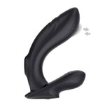 Stimulator Prostata ToyJoy Mustang - Negru, 12.5 cm - Stimularea duala cu doua motoare pentru prostata si perineu - 5 Functii Pulsatii - control prin telecomanda wireless - Reincarcabil, Rezistent la Apa IPX6 - ideal pentru jocuri solo sau in cuplu