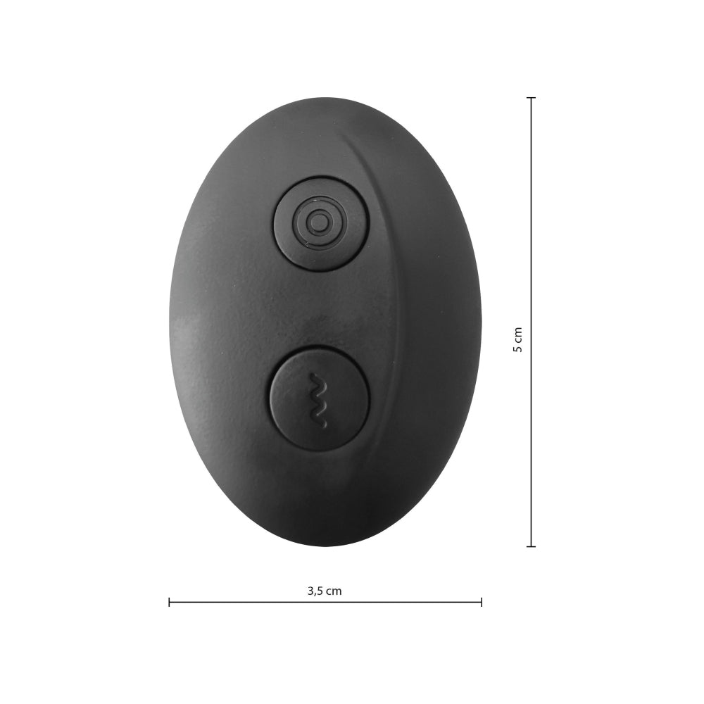 Stimulator Prostata ToyJoy Mustang - Negru, 12.5 cm - Stimularea duala cu doua motoare pentru prostata si perineu - 5 Functii Pulsatii - control prin telecomanda wireless - Reincarcabil, Rezistent la Apa IPX6 - ideal pentru jocuri solo sau in cuplu