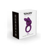 Inel cu Vibratii ToyJoy Editie Designer Mov - stimuleaza ambii parteneri simultan - inel flexibil pentru confort si sensibilitate crescuta - 4 Functii de Pulsatii, 3 Moduri Vibratii - Ideal pentru cupluri
