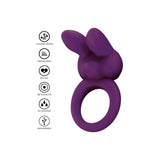 Inel cu Vibratii ToyJoy Editie Designer Mov - stimuleaza ambii parteneri simultan - inel flexibil pentru confort si sensibilitate crescuta - 4 Functii de Pulsatii, 3 Moduri Vibratii - Ideal pentru cupluri