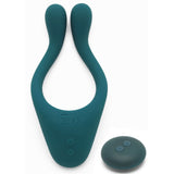 Vibrator Pentru Cupluri Multifunctional ToyJoy - Verde, 13.5 cm - Include telecomanda wireless - 10 Functii Vibratii - Reincarcabil, Rezistent la Apa