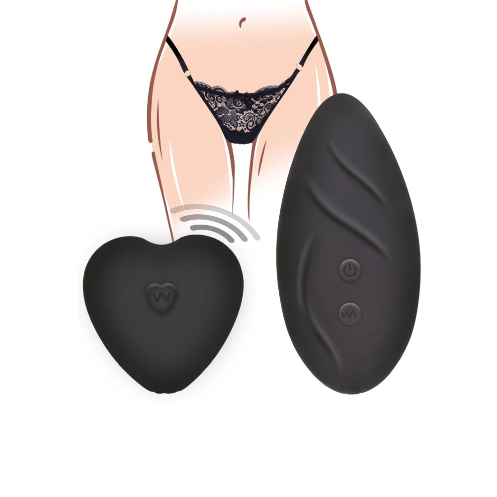 Chiloti Sexy ToyJoy cu Bullet Vibrant Negru cu Telecomanda - Discret si Silentios - 4 Functii Pulsatii, 3 Viteze Vibratii - Telecomanda Wireless - Reincarcabil, Reizistent la Stropire
