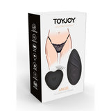 Chiloti Sexy ToyJoy cu Bullet Vibrant Negru cu Telecomanda - Discret si Silentios - 4 Functii Pulsatii, 3 Viteze Vibratii - Telecomanda Wireless - Reincarcabil, Reizistent la Stropire