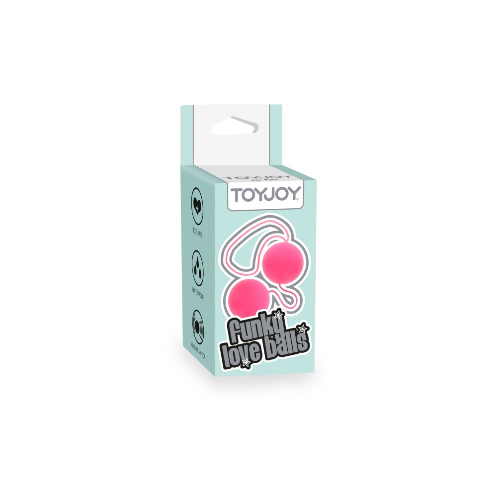 Bile Vaginale Toy Joy Funky Love Balls Violet - Stimulare Punct G cu Suprafata Catifelata